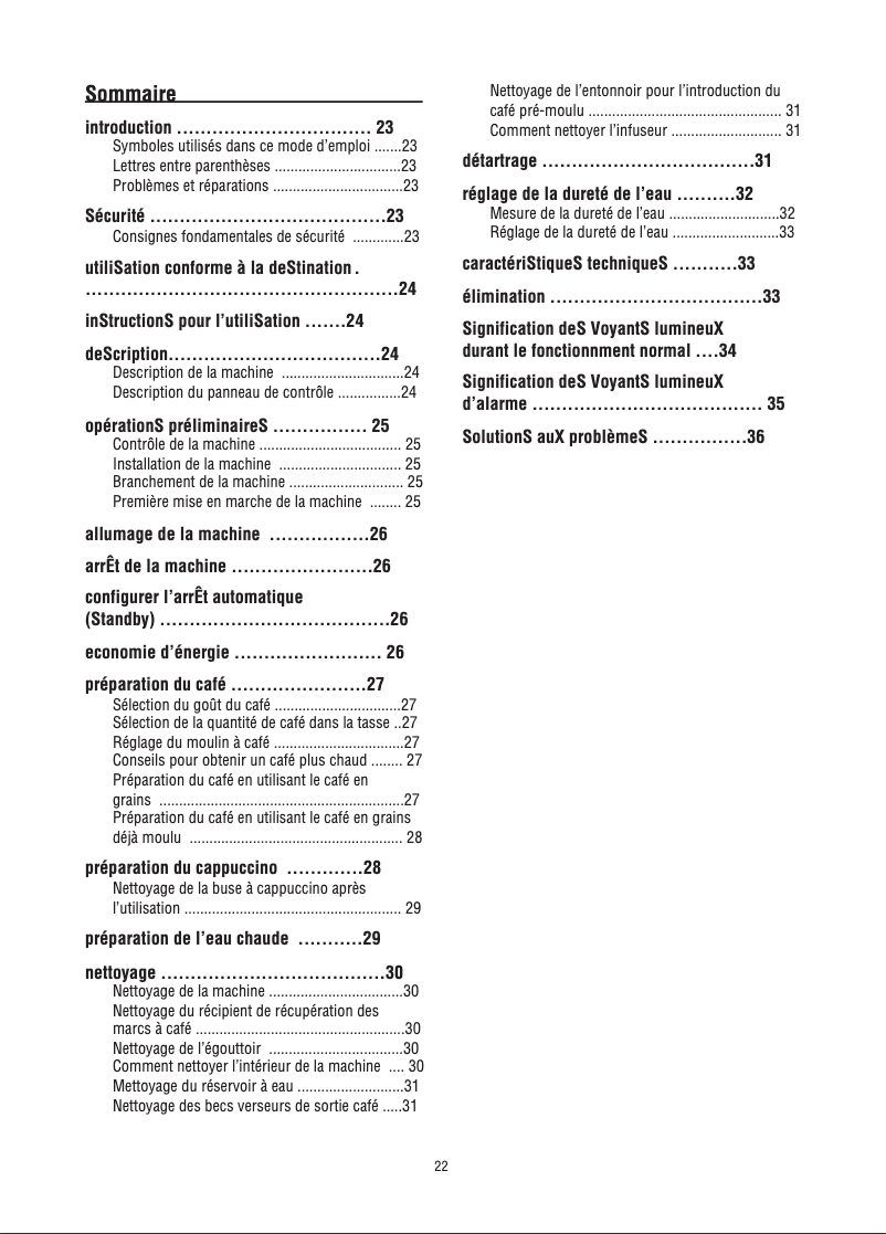 Imagen de la primera página del manual del dispositivo Magnifica ESAM 4000