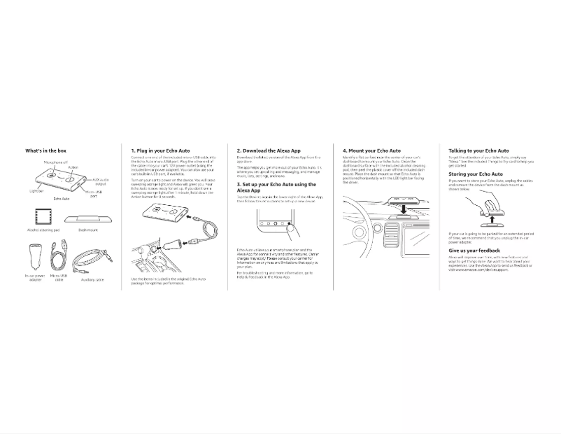 Página 1 del manual Manual de usuario Amazon Echo Auto (1st Gen)