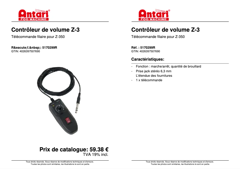 Imagen de la primera página del manual del dispositivo Z-3