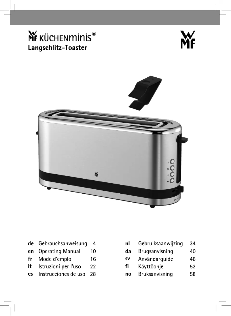 Página 1 del manual Manual de usuario WMF KITCHENminis 04.1412.0011