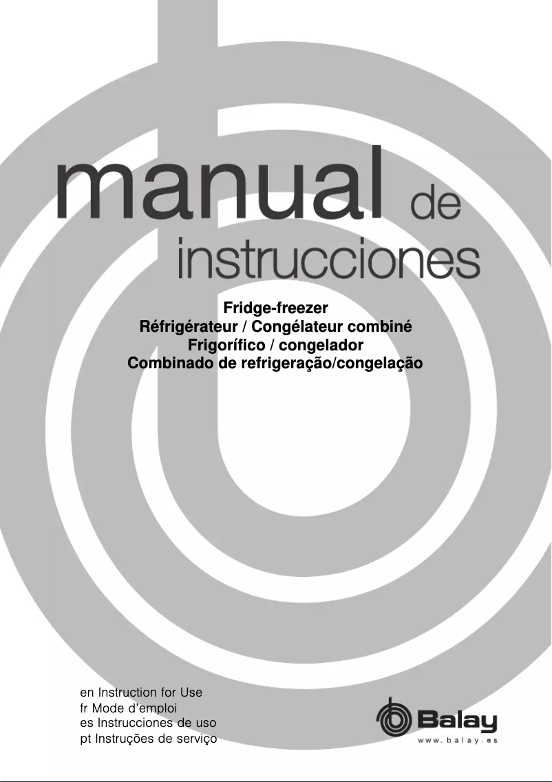 Página 1 del manual Manual de usuario Balay 3FF3600WI