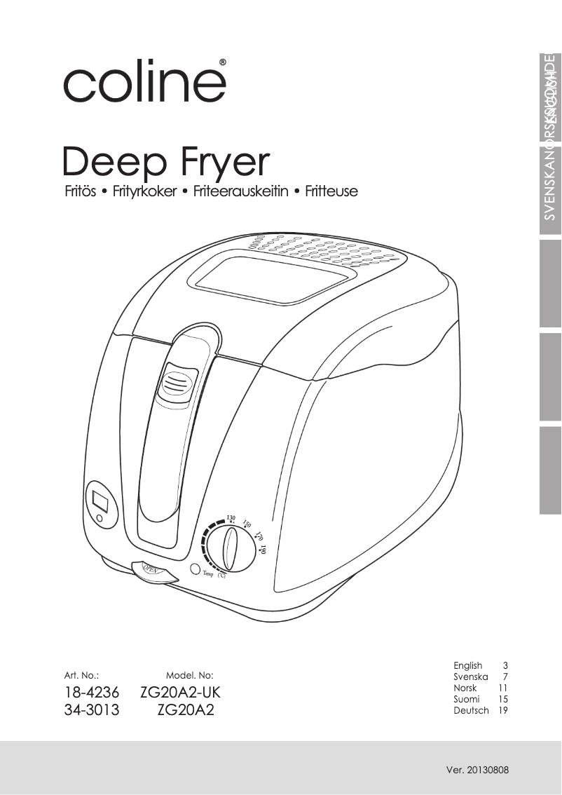 Imagen de la primera página del manual del dispositivo ZG20A