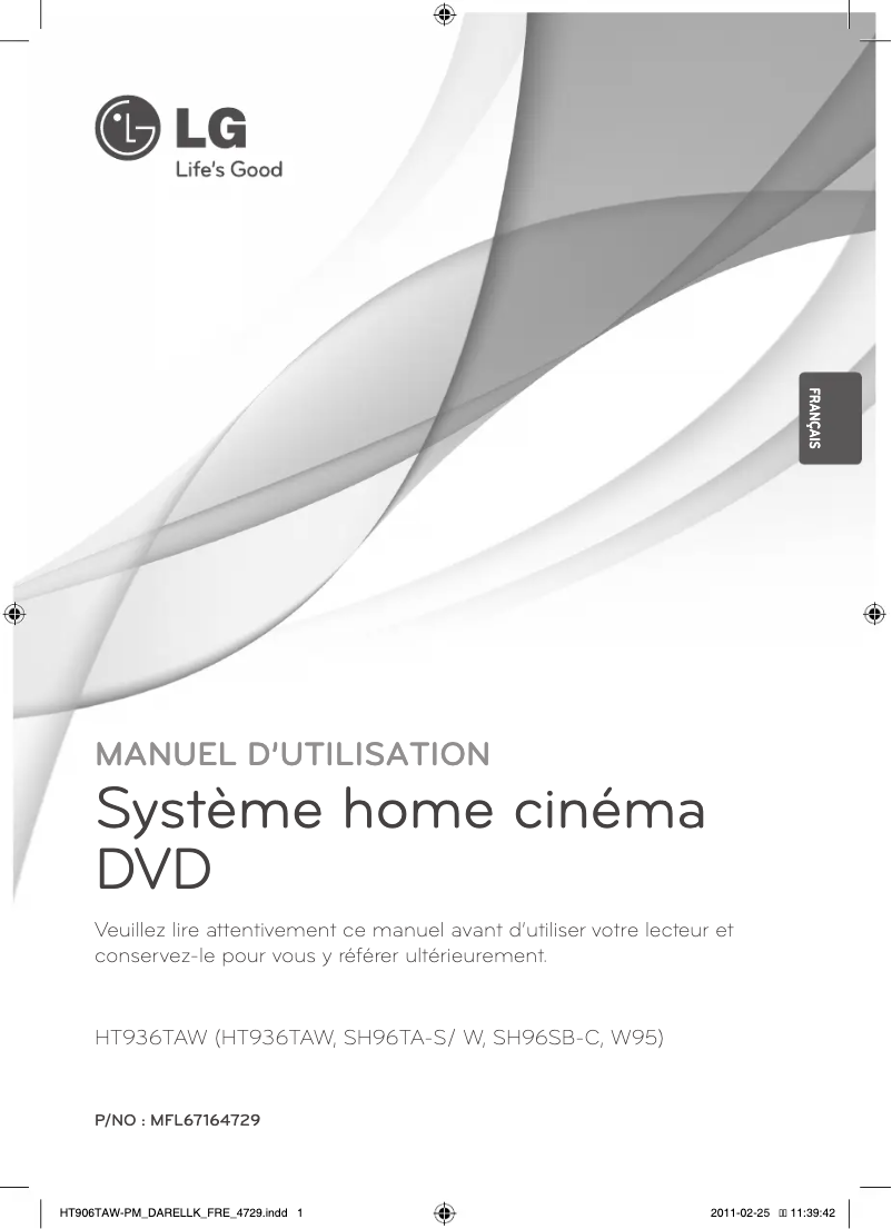 Imagen de la primera página del manual del dispositivo HT936TAW