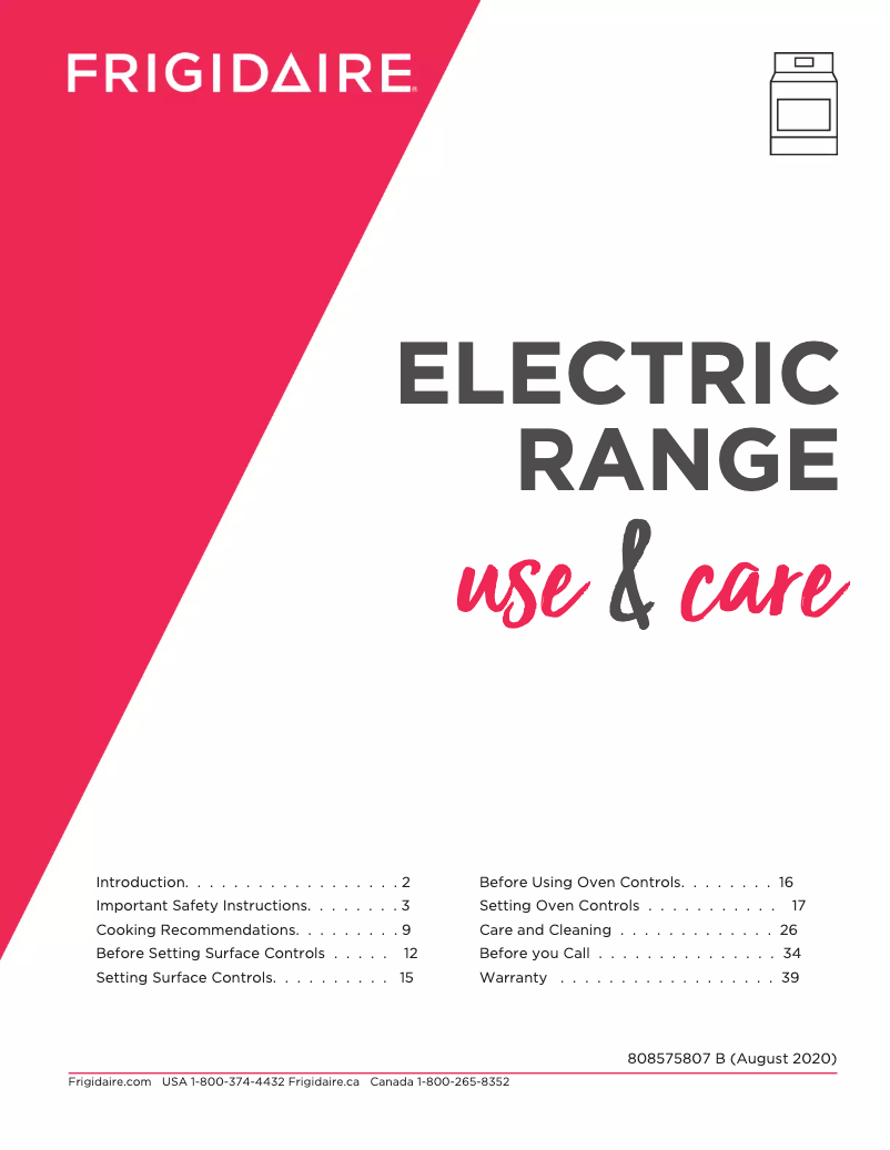 Imagen de la primera página del manual del dispositivo FCFE2425AW