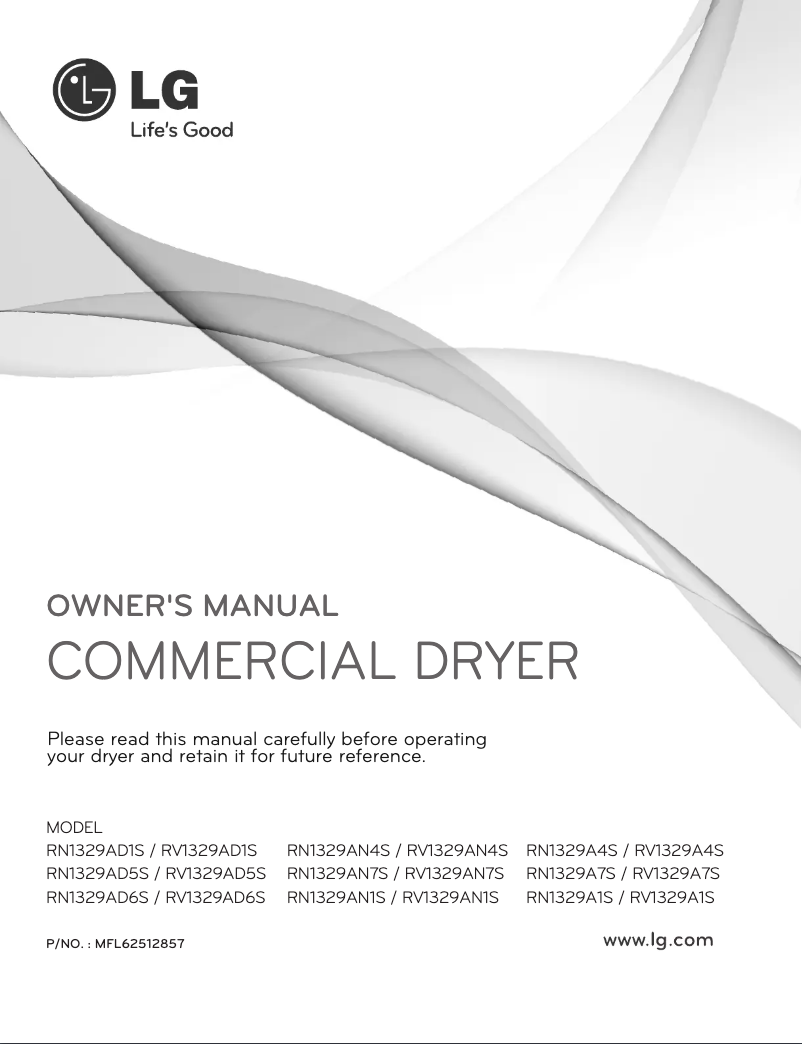 Página 1 del manual Manual de usuario LG RV1329AN1S