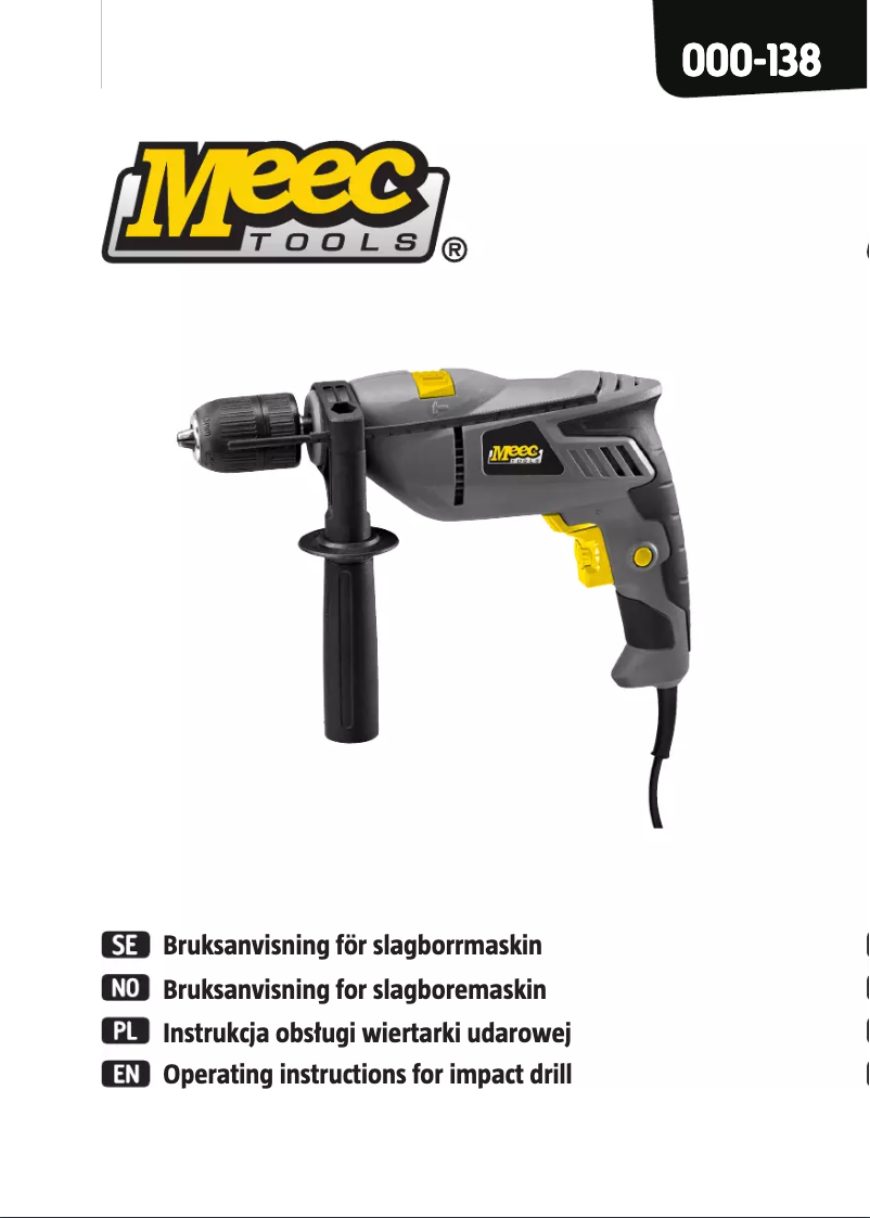 Página 1 del manual Manual de usuario Meec Tools 000-138