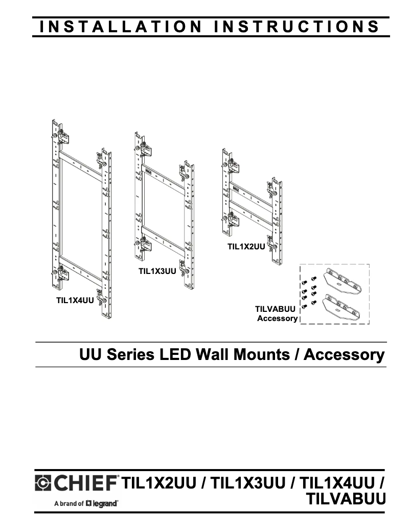 Página 1 del manual Manual de usuario Chief TIL1X2UU