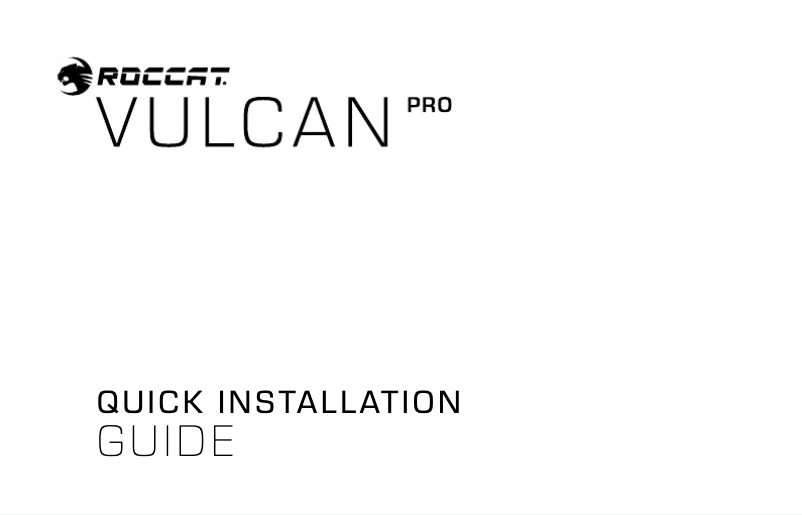 Página nº 1 - Manual de usuario Roccat Vulcan Pro
