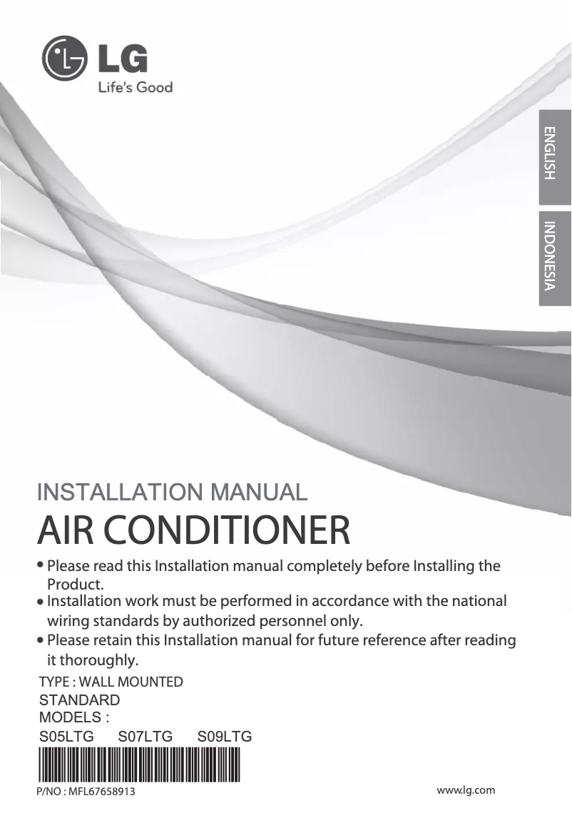 Imagen de la primera página del manual del dispositivo SN09LTG