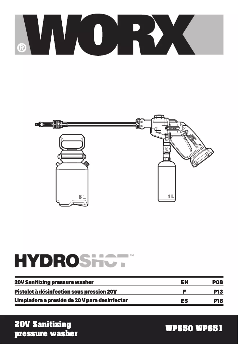 Página nº 1 - Manual de usuario Worx WP650