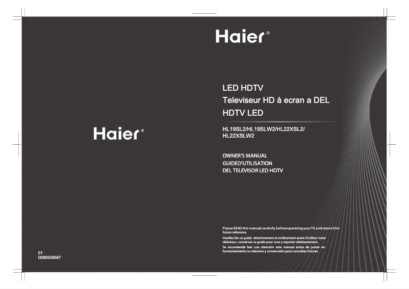 Página 1 del manual Manual de usuario Haier HL22XSLW2