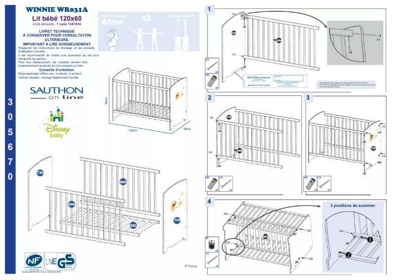 Imagen de la primera página del manual del dispositivo Winnie WR031A