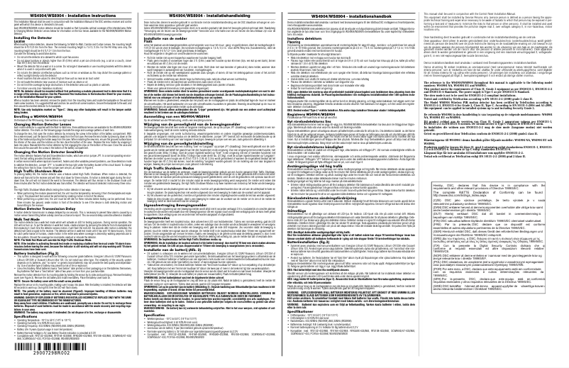 Imagen de la primera página del manual del dispositivo WS4904P