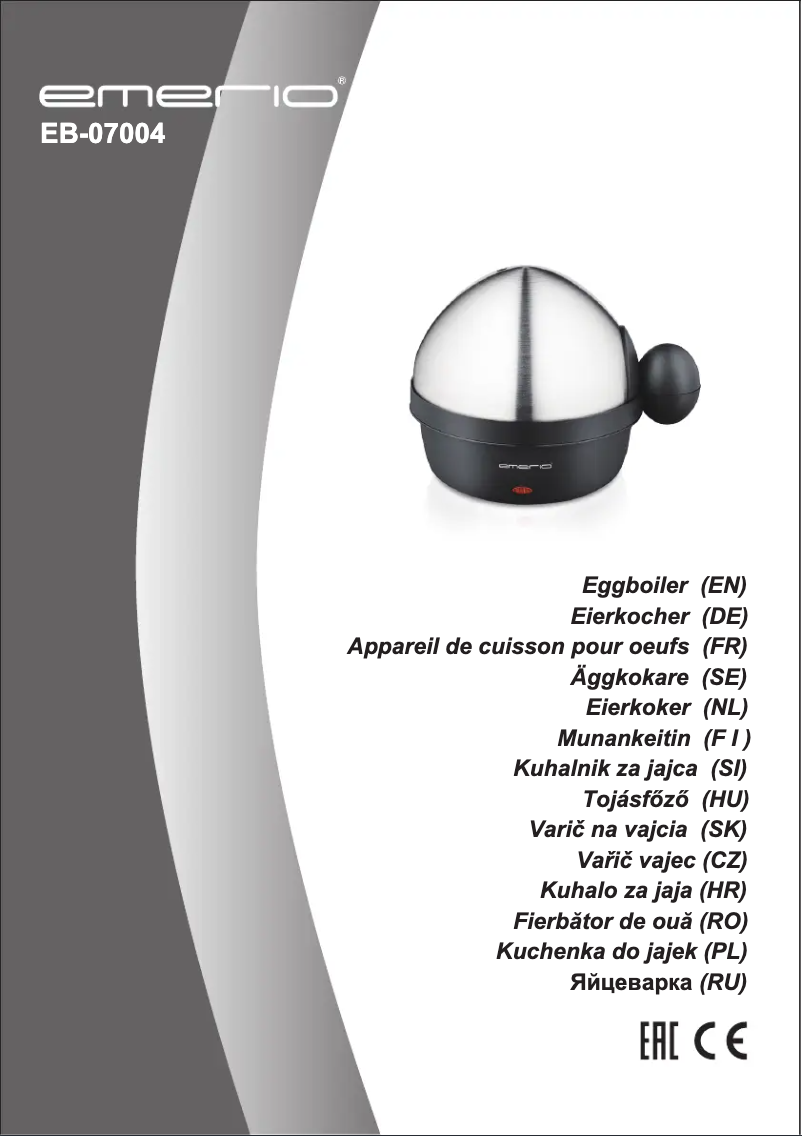 Imagen de la primera página del manual del dispositivo EB-07004