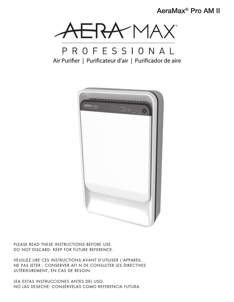 Página 1 del manual Manual de usuario Fellowes AeraMax Pro AM2
