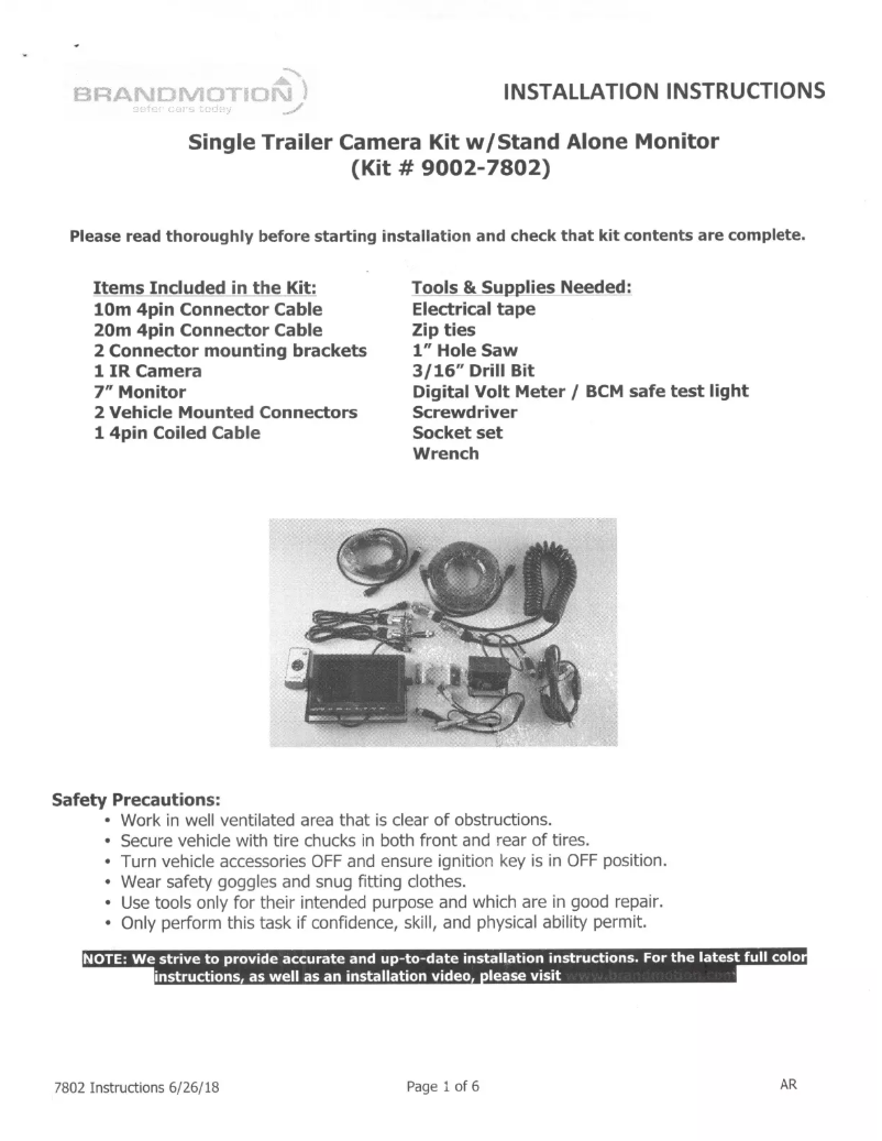 Imagen de la primera página del manual del dispositivo 9002-7802