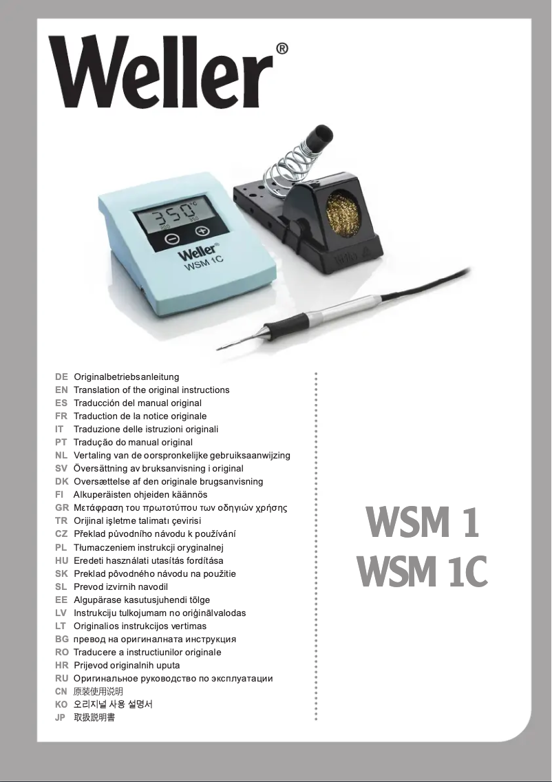 Imagen de la primera página del manual del dispositivo WSM 1C