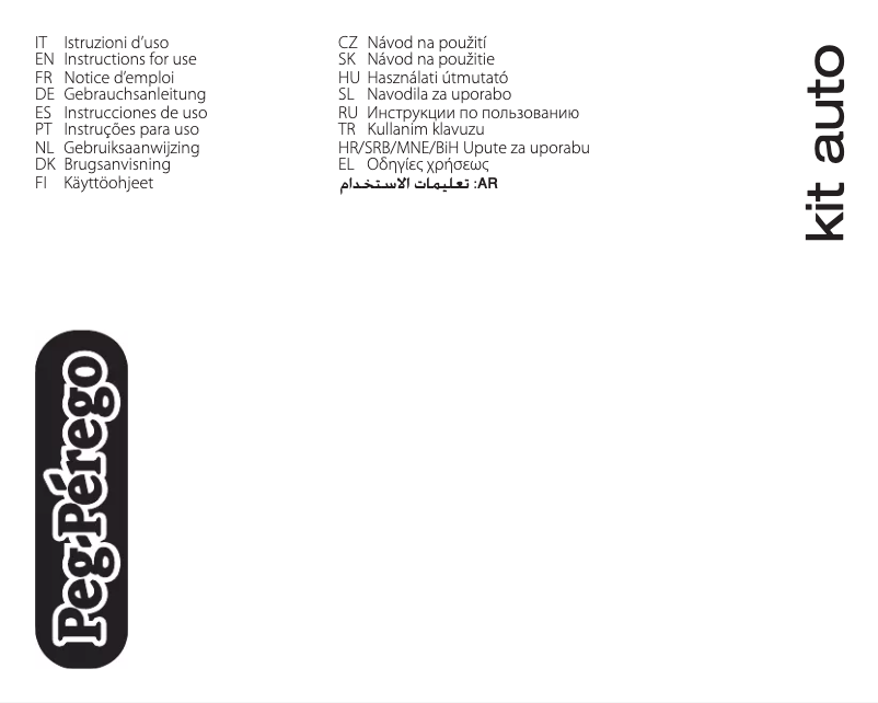 Imagen de la primera página del manual del dispositivo Kit auto