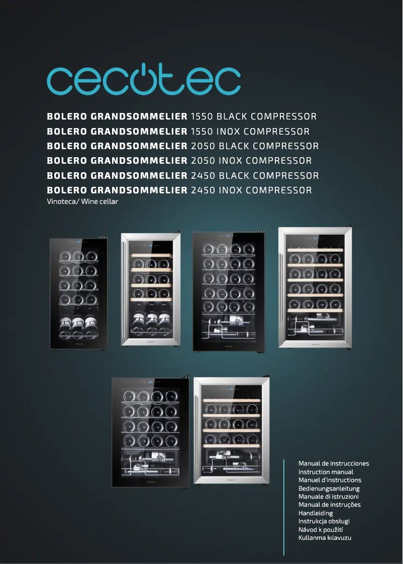 Página 1 del manual Manual de usuario Cecotec Bolero GrandSommelier 2050