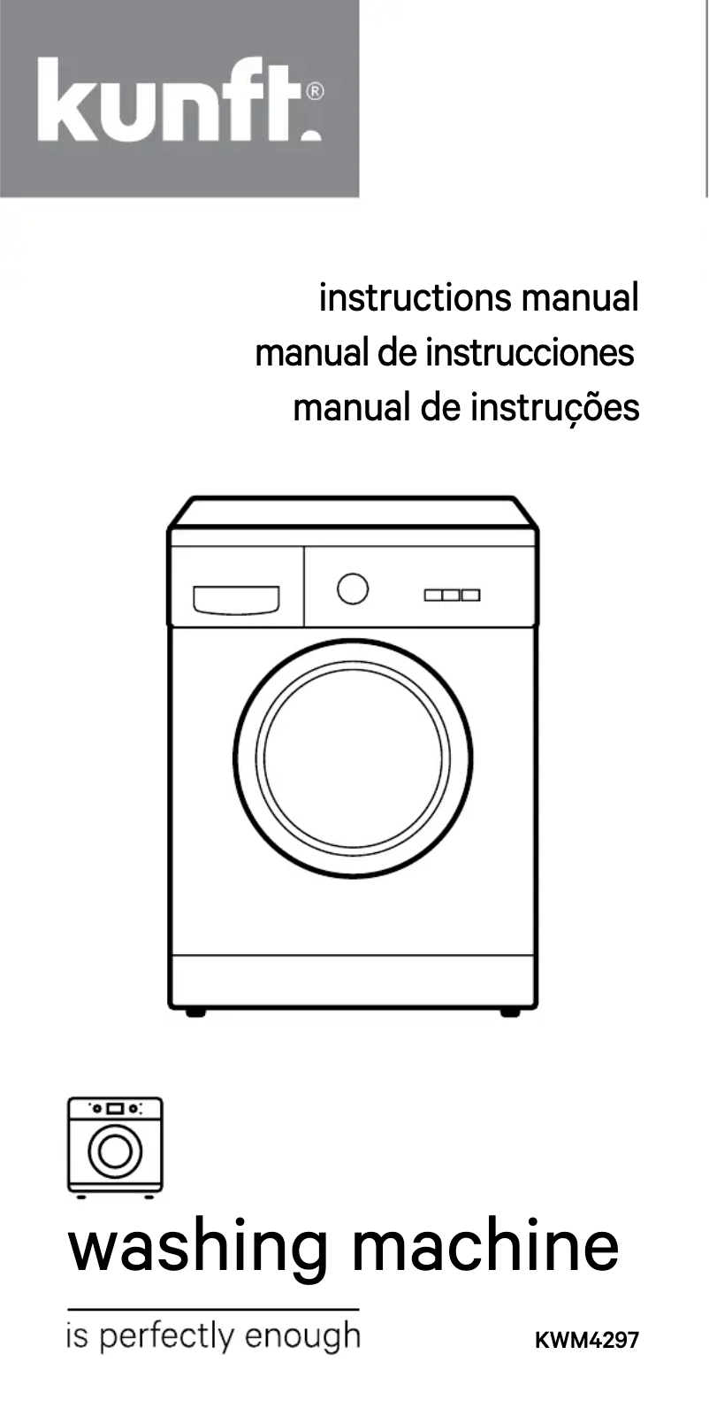 Imagen de la primera página del manual del dispositivo KWM4297