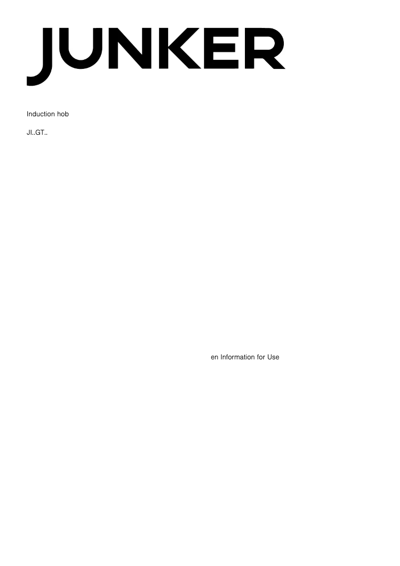 Imagen de la primera página del manual del dispositivo JI36GT58