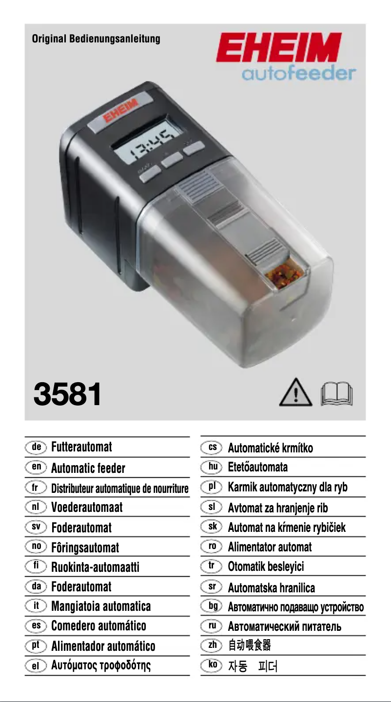 Página 1 del manual Manual de usuario Eheim Autofeeder 3581