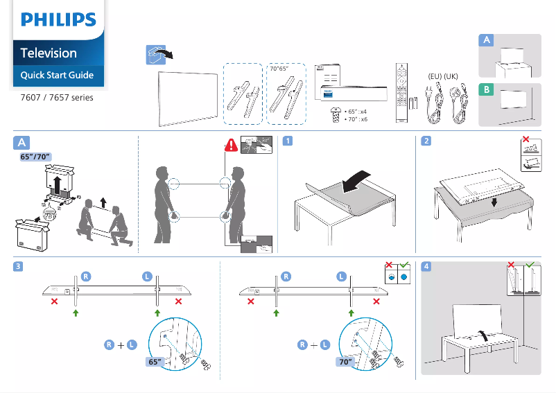 Página 1 del manual Guía de inicio rápido Philips 65PUS7607