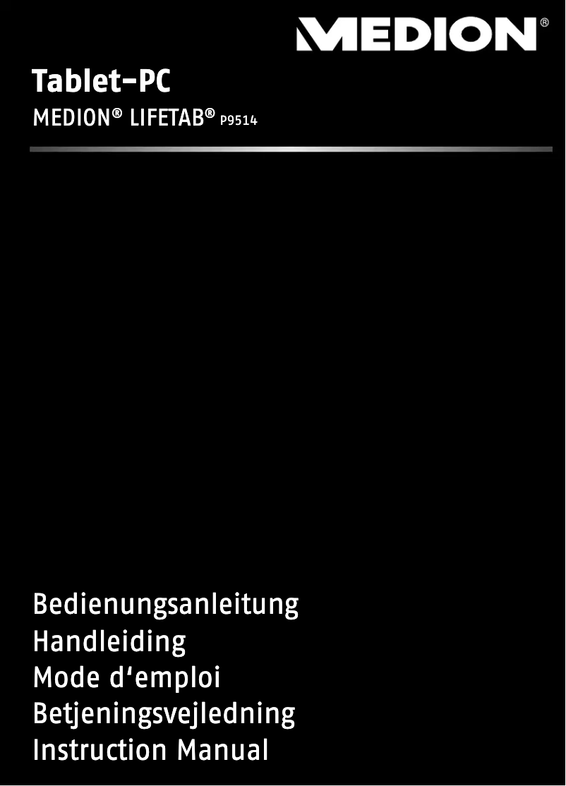 Página 1 del manual Manual de usuario Medion LifeTab P9514 (MD98052)
