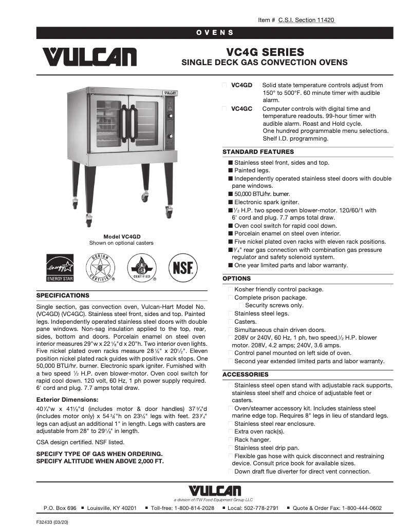 Imagen de la primera página del manual del dispositivo VC4GC