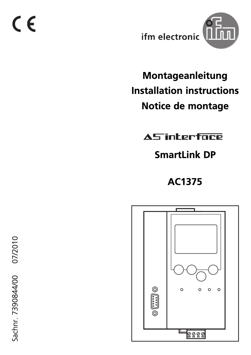 Imagen de la primera página del manual del dispositivo AC1375