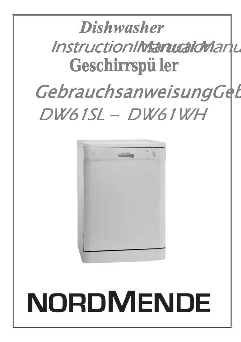 Página 1 del manual Manual de usuario Nordmende DW61SL