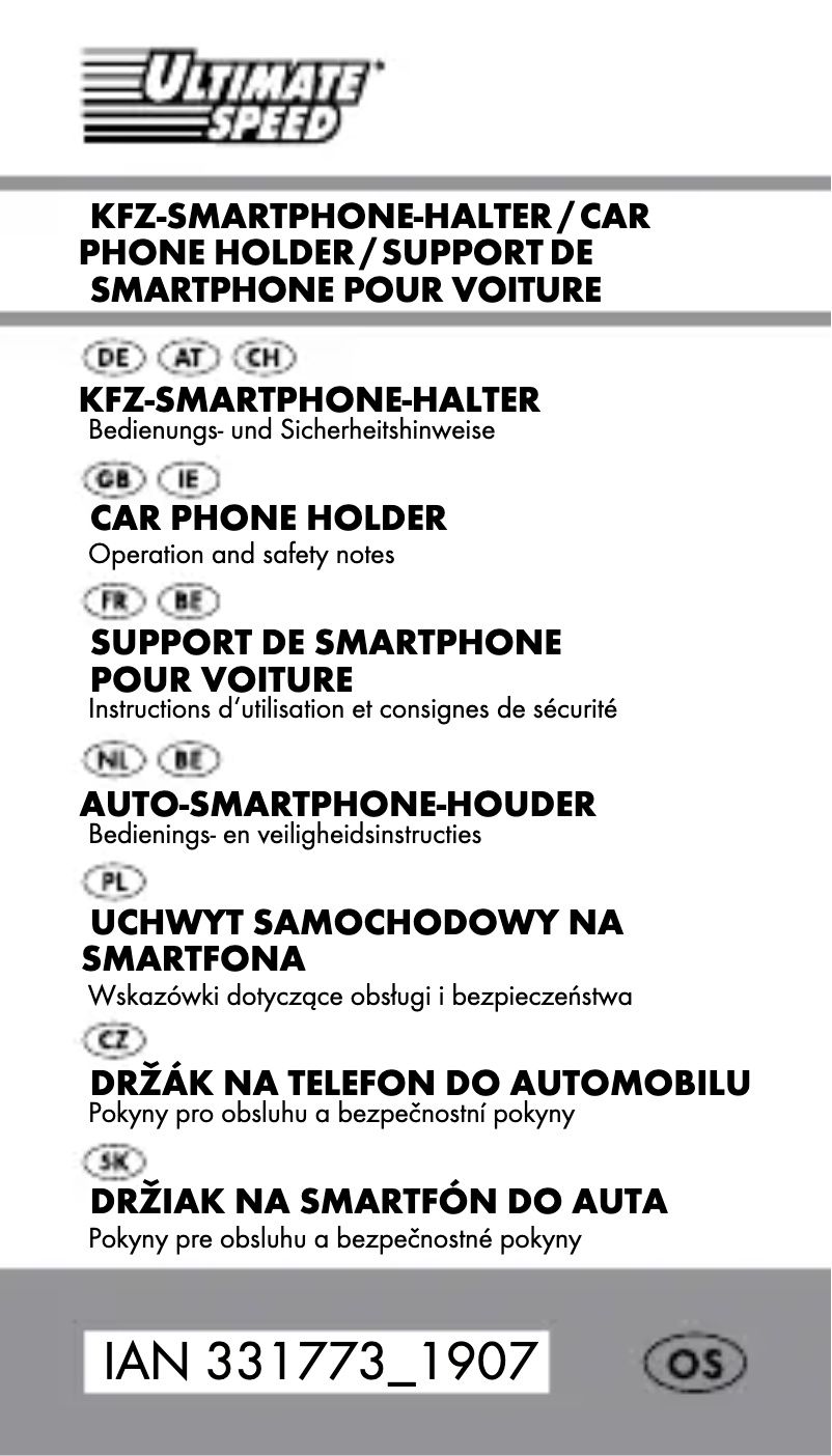 Imagen de la primera página del manual del dispositivo IAN 331773