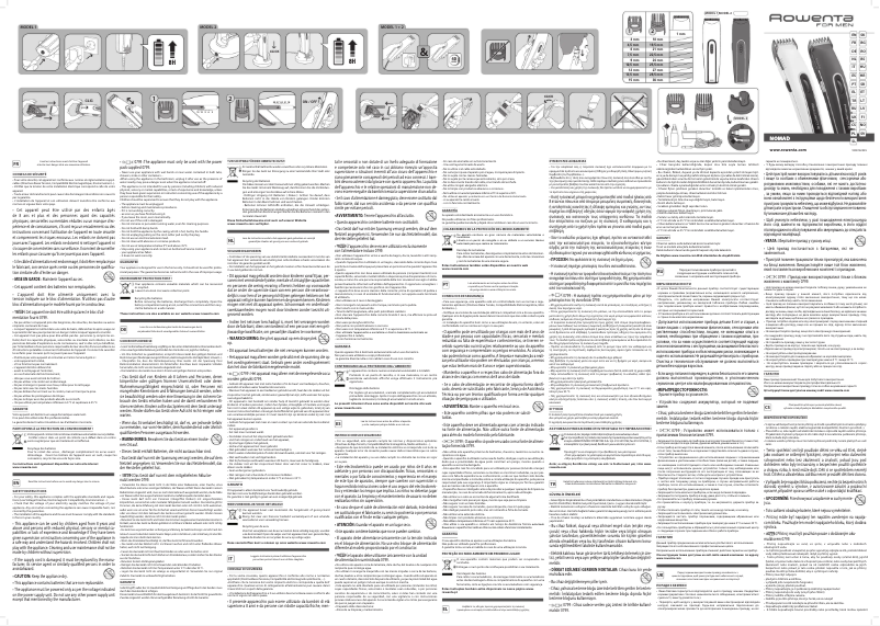 Página 1 del manual Manual de usuario Rowenta Nomad TN1422