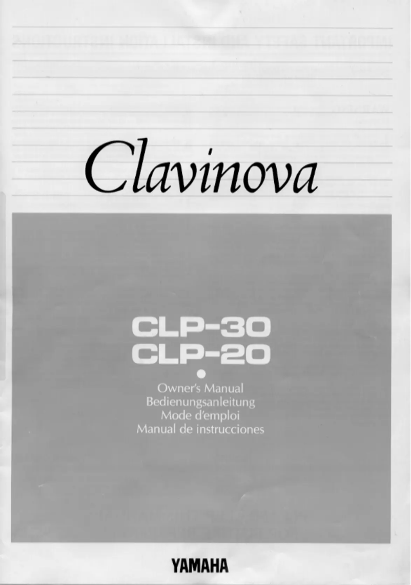 Imagen de la primera página del manual del dispositivo Clavinova CLP-30