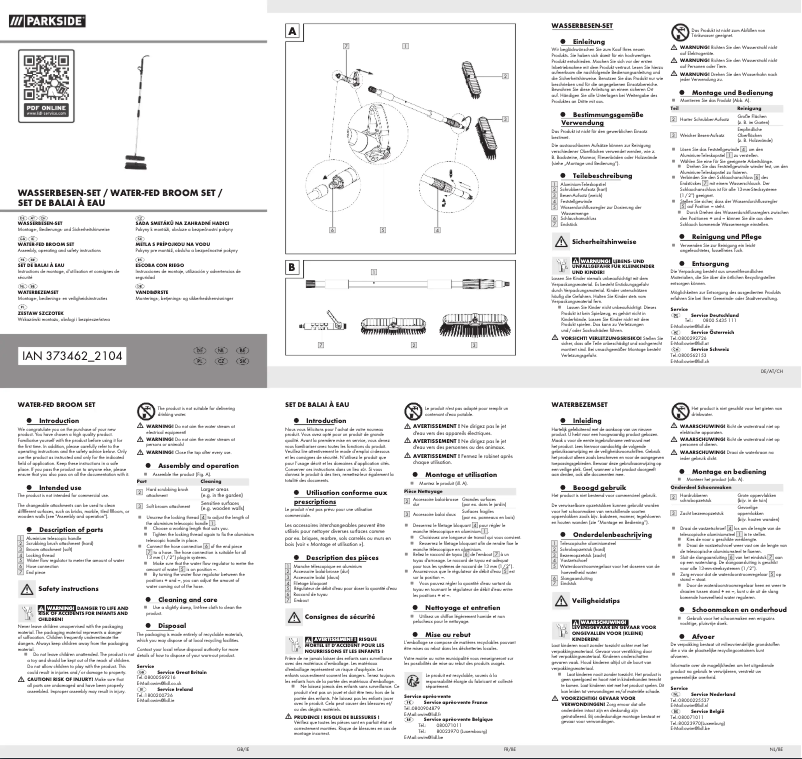 Página 1 del manual Manual de usuario Parkside HG00296