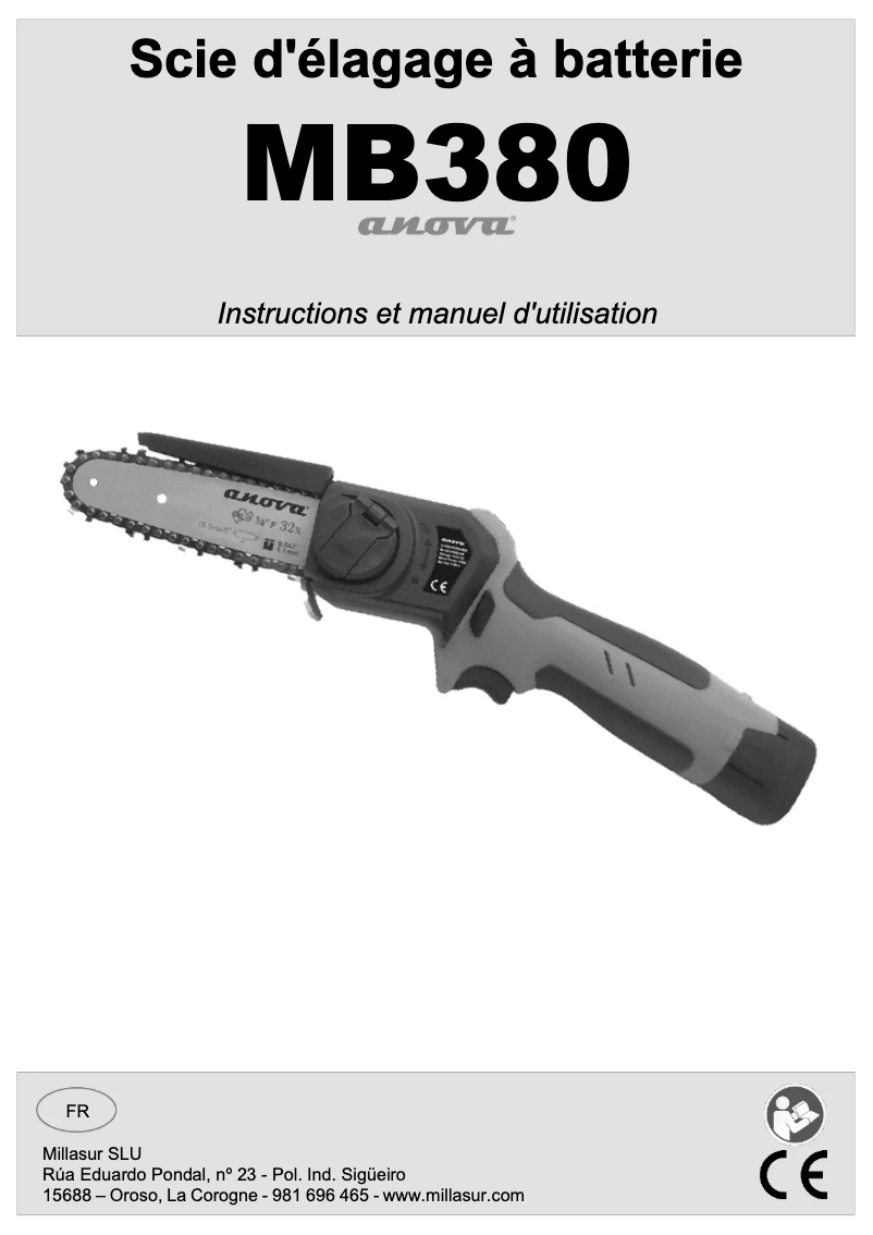 Imagen de la primera página del manual del dispositivo MB380