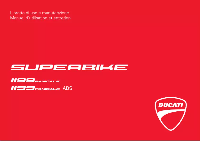 Página 1 del manual Manual de usuario Ducati 1199 Panigale (2012)