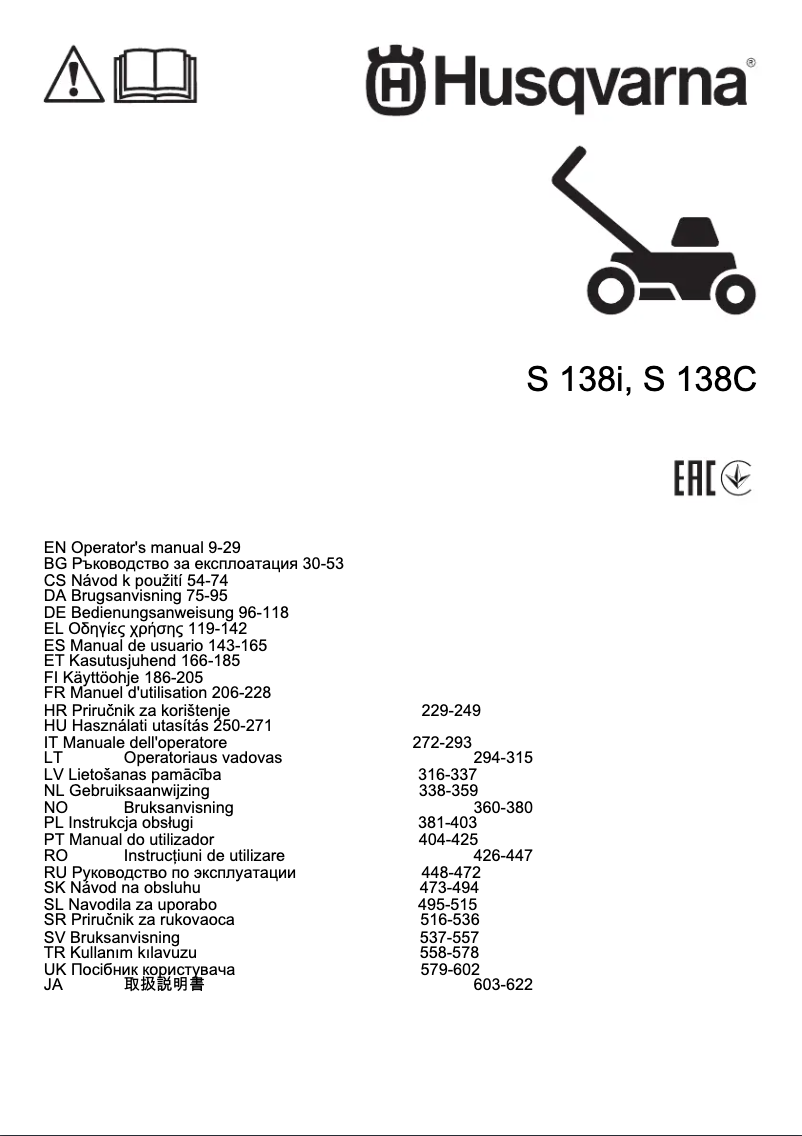 Imagen de la primera página del manual del dispositivo S 138C