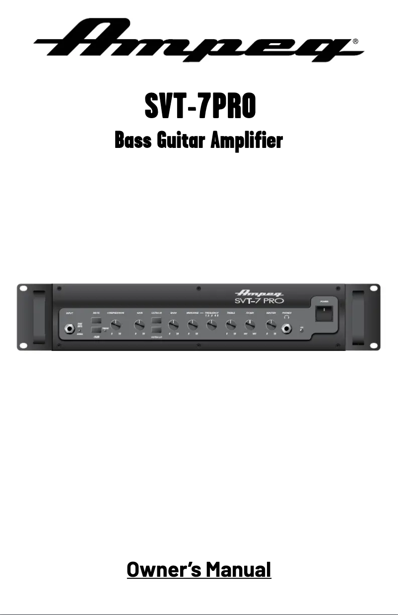 Imagen de la primera página del manual del dispositivo SVT-7 Pro