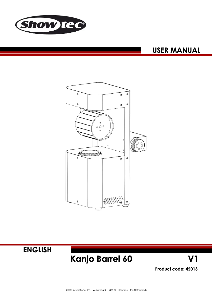 Imagen de la primera página del manual del dispositivo Kanjo Barrel 60