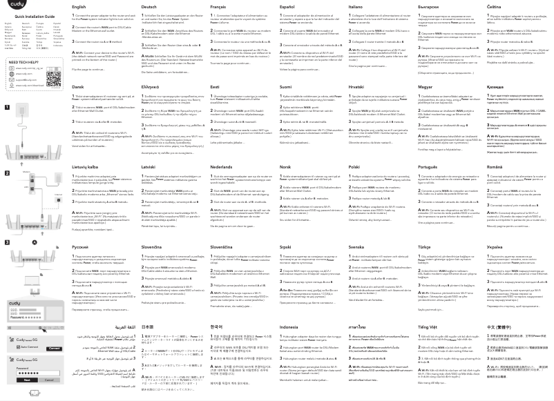 Página 1 del manual Manual de usuario Cudy WR1200