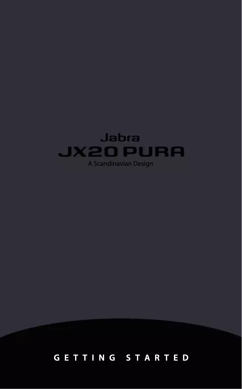 Página 1 del manual Manual de usuario Jabra JX20PURA