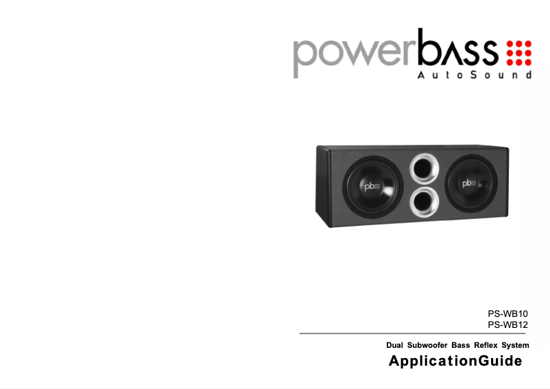 Página 1 del manual Manual de usuario PowerBass PS-WB12
