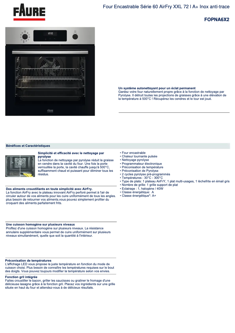 Imagen de la primera página del manual del dispositivo FOPNA6X2
