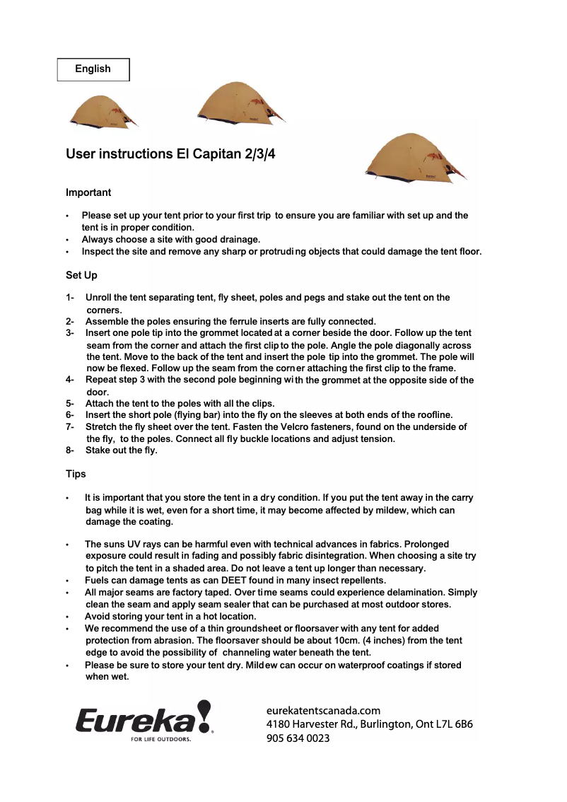 Imagen de la primera página del manual del dispositivo El Capitan 2