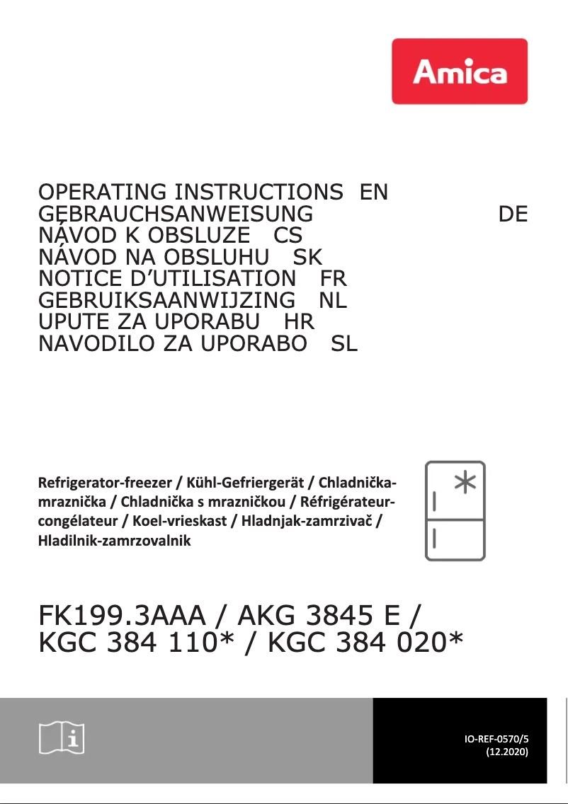 Página nº 1 - Manual de usuario Amica AKG 3845 E