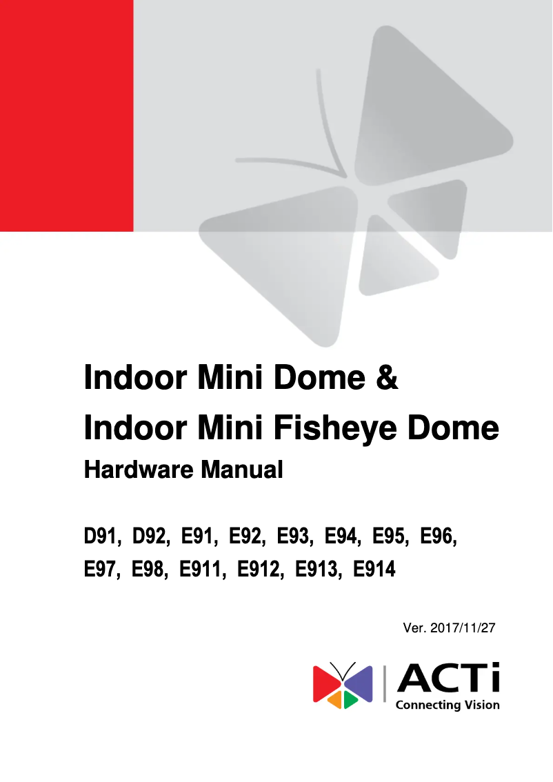 Imagen de la primera página del manual del dispositivo E91