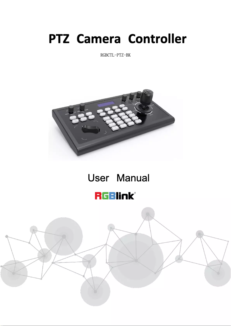 Página nº 1 - Manual de usuario RGBlink RGBCTL-PTZ-BK PTZ