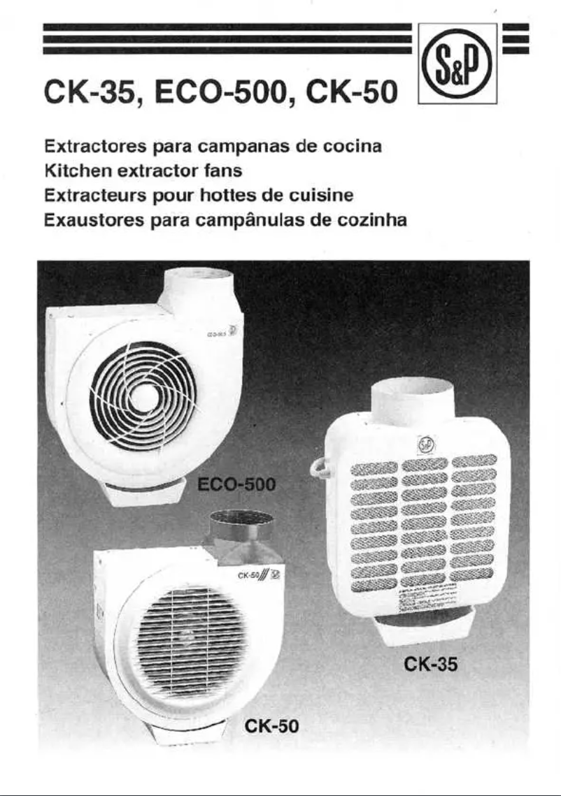 Página 1 del manual Manual de usuario Soler & Palau ECO-500