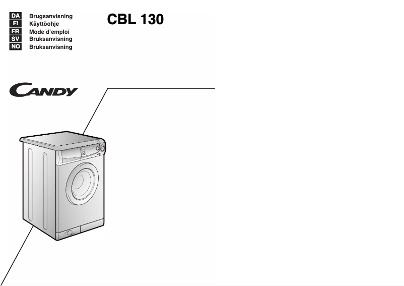 Página 1 del manual Manual de usuario Candy LBCBL130P SY